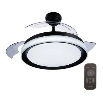 Philips - LED Stropni ventilator LED/35W/230V 5500/4000/2700K črna + Daljinski upravljalnik