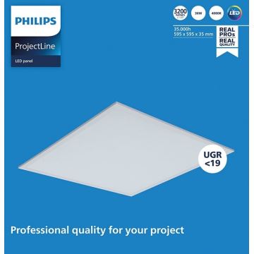 Philips - LED Vgradna svetilka PROJECTLINE LED/36W/230V 59,5x59,5 cm