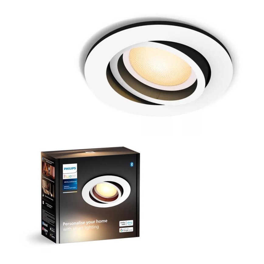 Philips - LED Zatemnitvena vgradna svetilka Hue MILLISKIN 1xGU10/4,2W/230V 2200-6500K bela