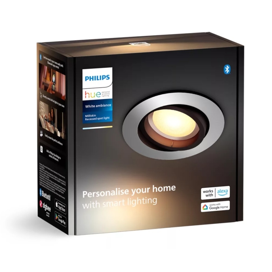 Philips - LED Zatemnitvena vgradna svetilka Hue MILLISKIN 1xGU10/4,2W/230V 2200-6500K