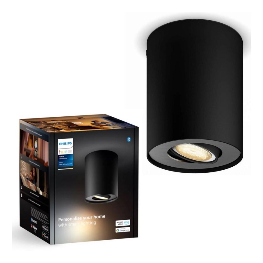 Philips - LED Zatemnitveni reflektor Hue PILLAR 1xGU10/4,2W/230V 2200-6500K črna