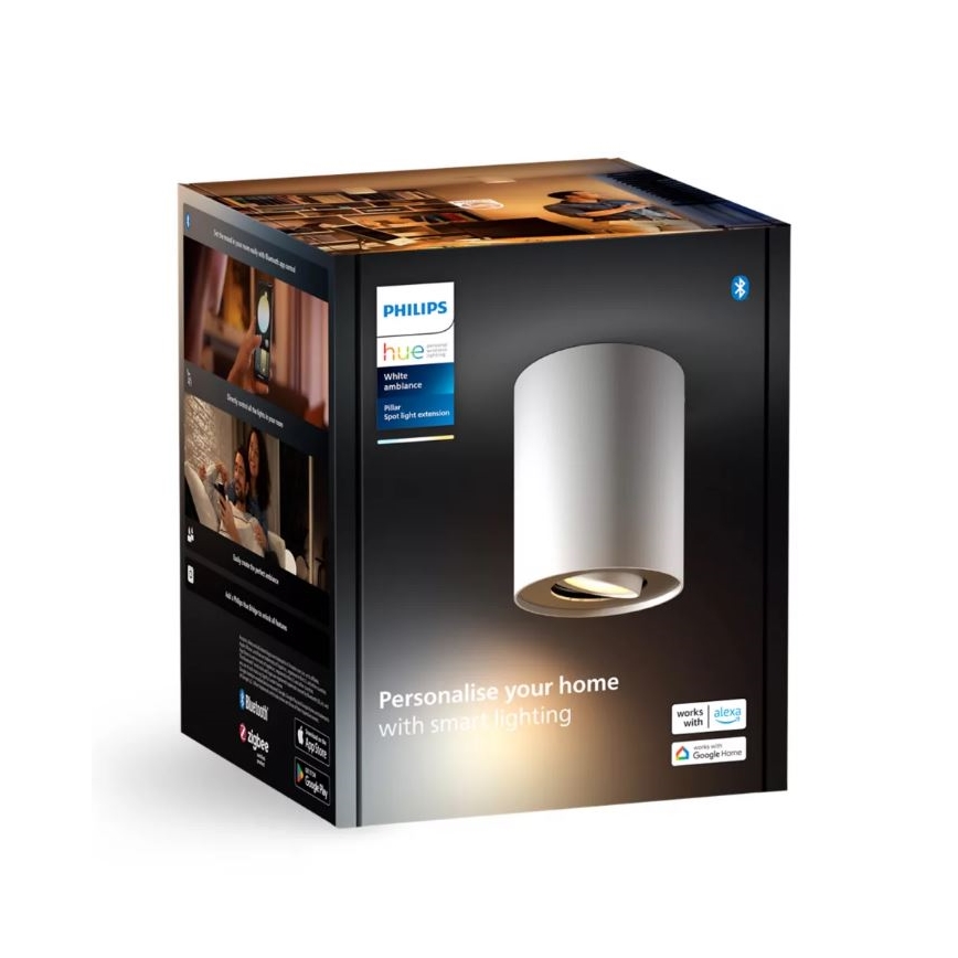 Philips - LED Zatemnitveni reflektor Hue PILLAR 1xGU10/4,2W/230V 2200-6500K bela