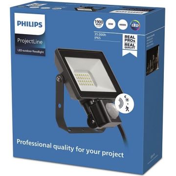 Philips - LED Zunanji reflektor s senzorjem PROJECTLINE LED/20W/230V IP65 4000K