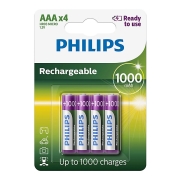 Philips R03B4RTU10/10 - 4 kom Polnilna baterija AAA MULTILIFE NiMH/1,2V/1000 mAh