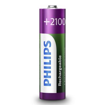 Philips R6B4A210/10 - 4 kom Polnilna baterija AA MULTILIFE NiMH/1,2V/2100 mAh