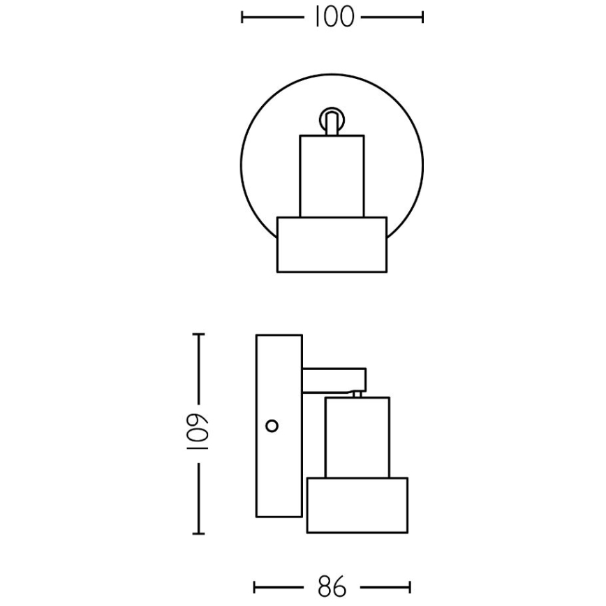 Philips - Reflektor CONDUIT 1xGU10/5W/230V črna/medenina