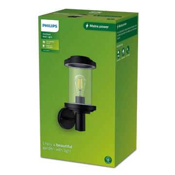 Philips - Zunanja stenska svetilka LISTRA 1xE27/25W/230V IP44