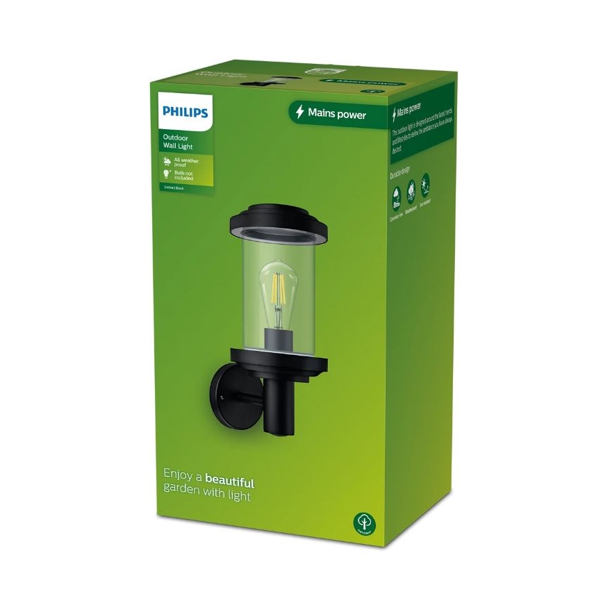 Philips - Zunanja stenska svetilka LISTRA 1xE27/25W/230V IP44