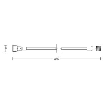 Philips - Zunanji podaljšek 2m IP67