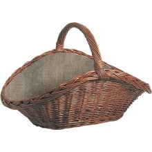 Pletena košara za drva z ročajem 50x70 cm