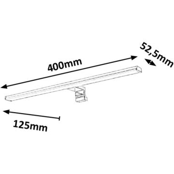 Rabalux - LED Kopalniška luč za osvetlitev ogledala LED/8W/230V IP44 40cm