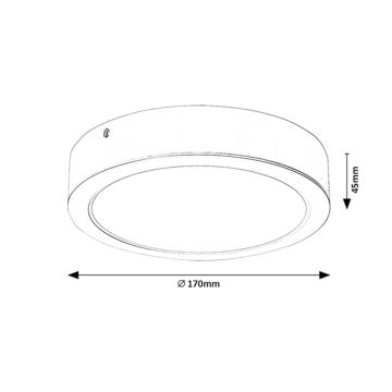 Rabalux - LED Stropna svetilka LED/18W/230V pr. 17 cm