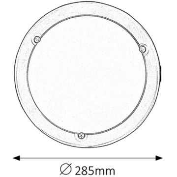 Rabalux - Stropna svetilka 1xE27/60W/230V
