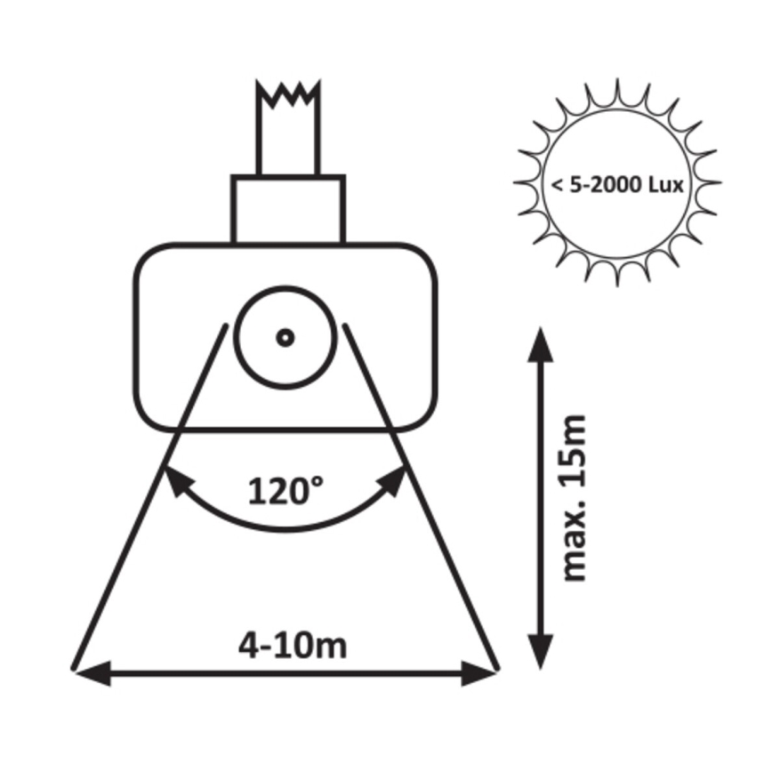 Rabalux - LED Reflektor s senzorjem LED/30W/230V 4000K IP44 črna