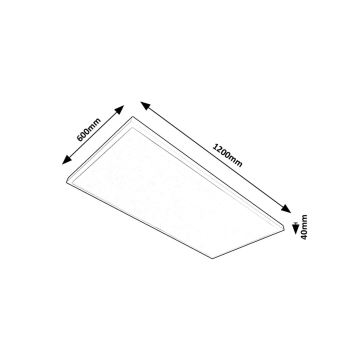 Rabalux - LED Nadgradni panel LED/80W/230V 4000K 120x60 cm