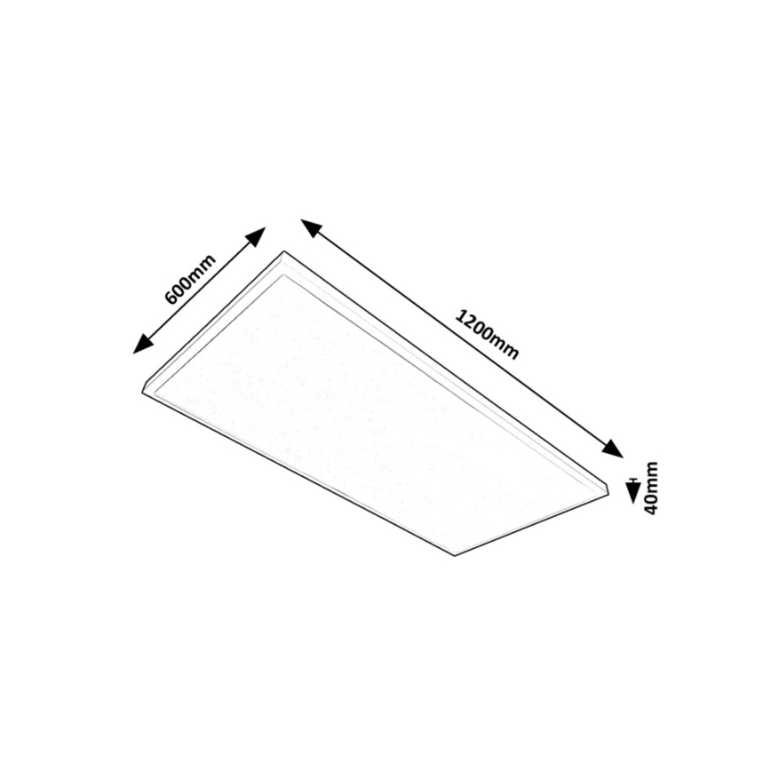 Rabalux - LED Nadgradni panel LED/80W/230V 4000K 120x60 cm