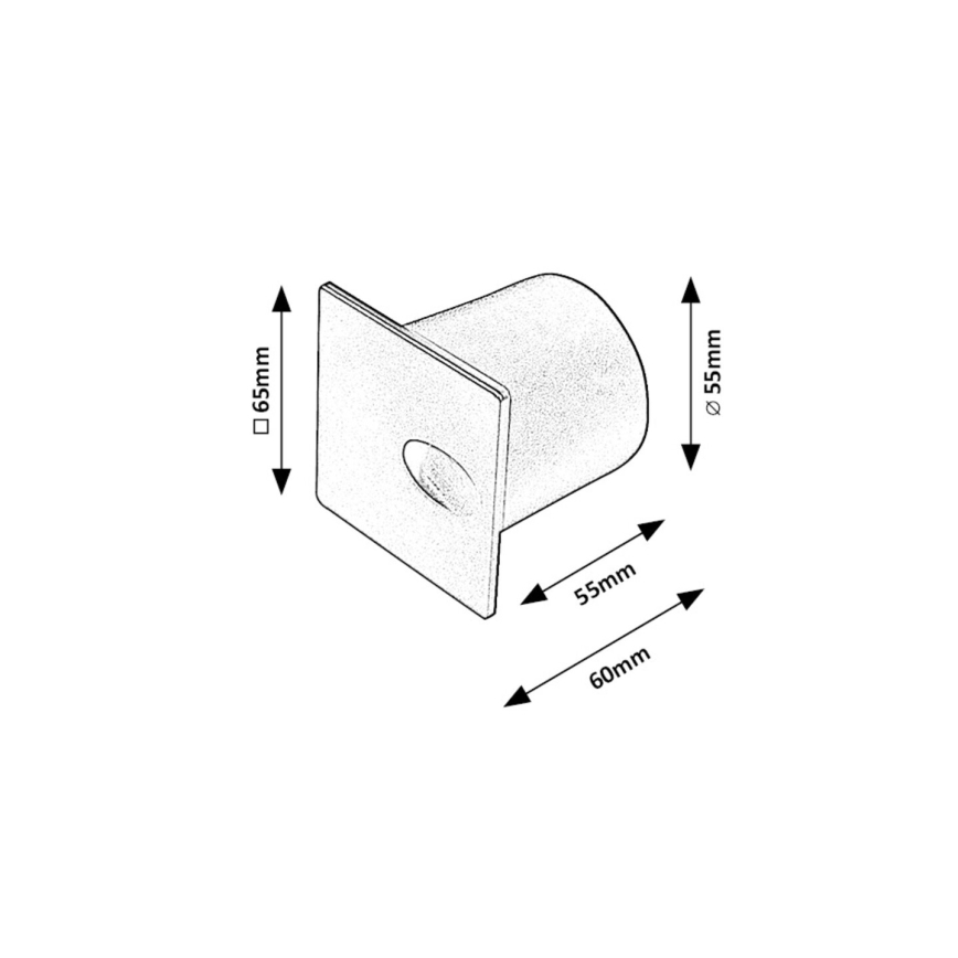 Rabalux - LED Zunanja stopniščna svetilka LED/3W/230V IP54 3000K bela