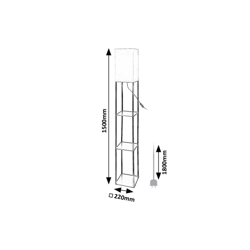 Rabalux - Talna svetilka s polico 1xE27/40W/230V