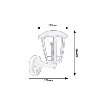 Rabalux - LED Zunanja stenska svetilka s senzorjem LED/8W/230V 500lm 3000K IP44