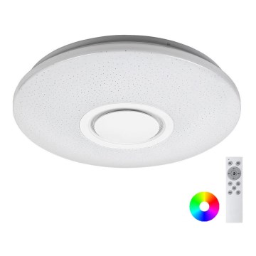 Rabalux - LED RGB Zatemnitvena stropna svetilka z zvočnikom LED/24W/230V Wi-Fi + Daljinski upravljalnik