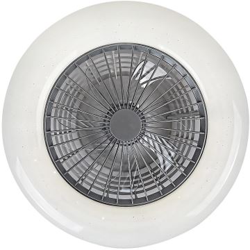 Rabalux - LED Zatemnitvena stropna svetilka z ventilatorjem LED/30W/230V + Daljinski upravljalnik 3000-6500K