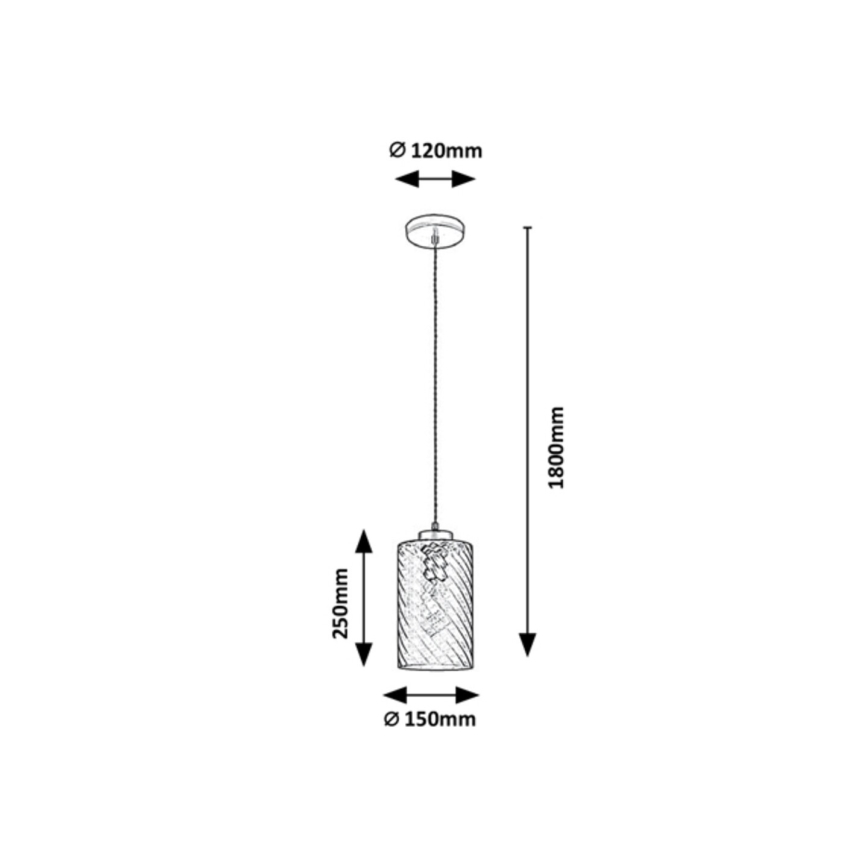 Rabalux - Lestenec na vrvici 1xE27/40W/230V