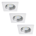 Rabalux - SET 3x LED Kopalniška vgradna svetilka 1xGU10/3W/230V IP44