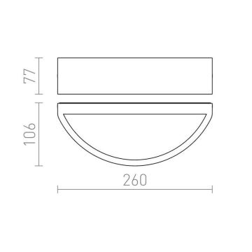 RED - Design Rendl -R10366 - Zunanja stenska svetilka LESA 1xE27/26W/230V IP54