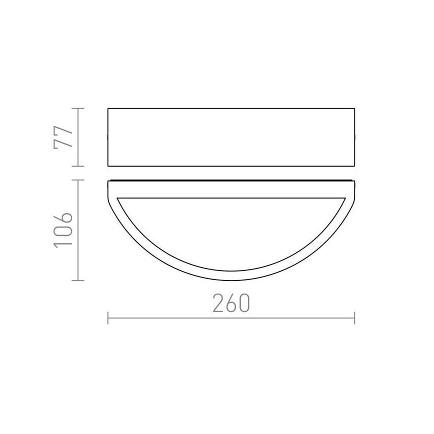 RED - Design Rendl -R10366 - Zunanja stenska svetilka LESA 1xE27/26W/230V IP54