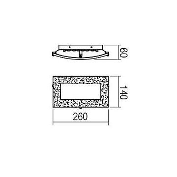 Redo 05-862 - LED Stenska svetilka ARTEMIS LED/10W/230V zlata