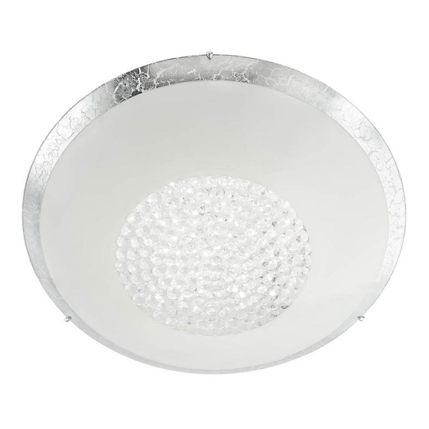 Redo 05-898 - LED Kristalna stropna svetilka RA LED/12W/230V pr. 30 cm srebrna