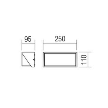 Redo 90237 - LED Zunanja stenska svetilka SPECTRA LED/16W/230V 3000K IP54 bela