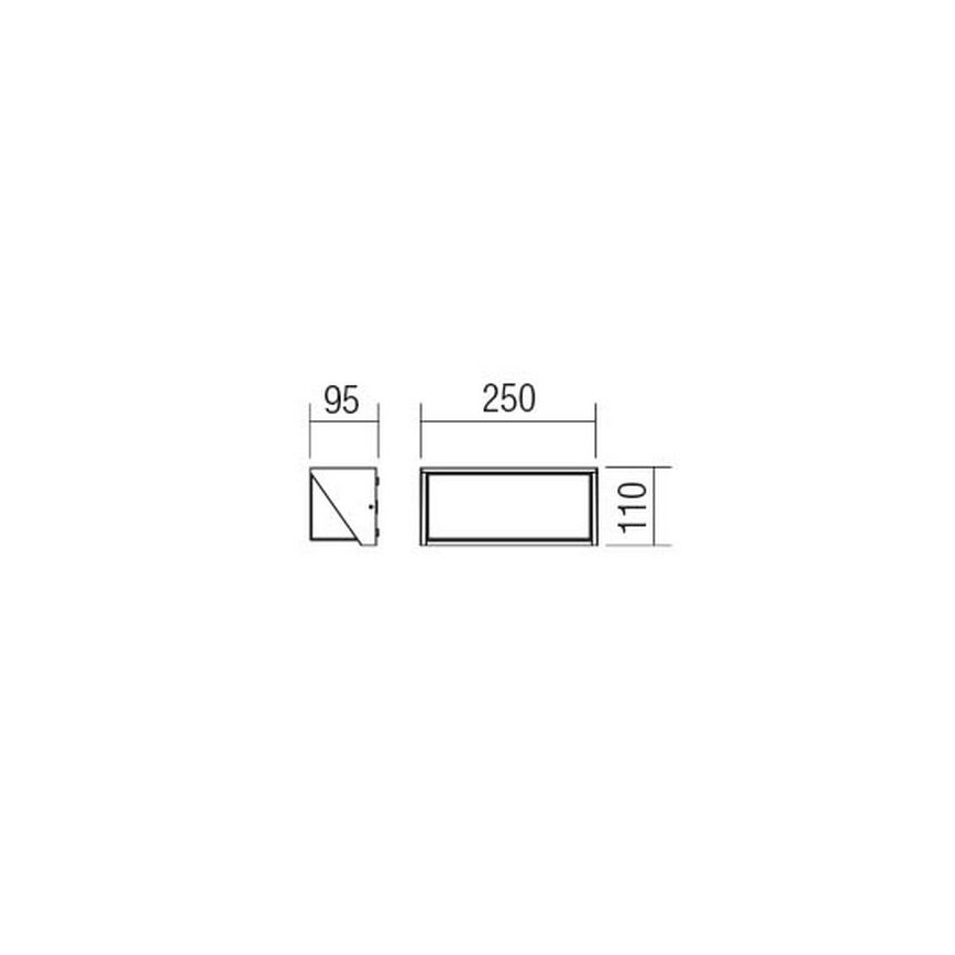 Redo 90237 - LED Zunanja stenska svetilka SPECTRA LED/16W/230V 3000K IP54 bela