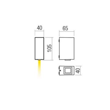 Redo 90418 - LED Zunanja stenska svetilka ACE LED/3,36W/230V 4000K IP54 rjava