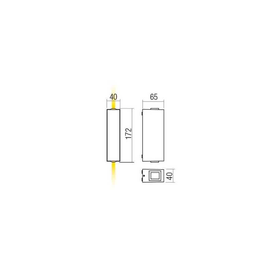 Redo 90422 - LED Zunanja stenska svetilka ACE LED/5,84W/230V 4000K IP54 antracit