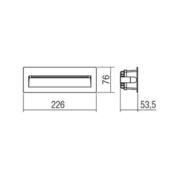 Redo 9092 - LED Zunanja stopniščna svetilka IGOR LED/6W/230V 3000K IP54 antracit