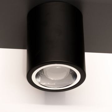 Reflektor JUPITER 1xE27/20W/230V pr. 9,8 cm črna
