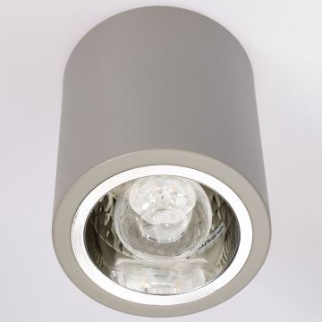 Reflektor JUPITER 1xE27/20W/230V pr. 9,8 cm siva