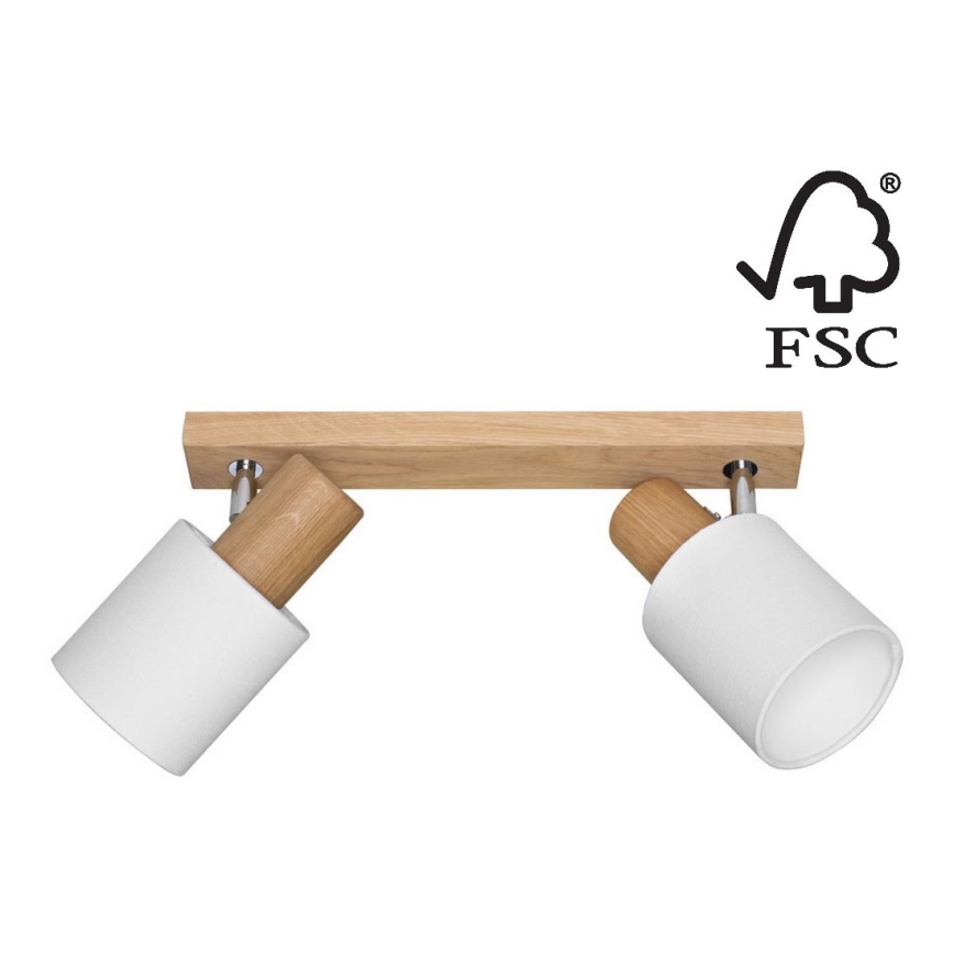 Reflektor TREEHOUSE 2xE27/25W/230V hrast - FSC certifikat