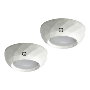 SET 2x LED Orientacijska svetilka na dotik LED/4,5V/3xAAA