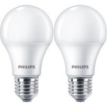 SET 2x LED Žarnica Philips A60 E27/10W/230V 4000K