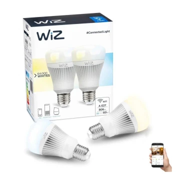 SET 2x LED Zatemnitvena žarnica E27/11,5W/230V 2700-6500K Wi-Fi - WiZ