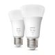SET 2x LED Zatemnitvena žarnica Philips Hue WHITE E27/9,5W/230V 2700K