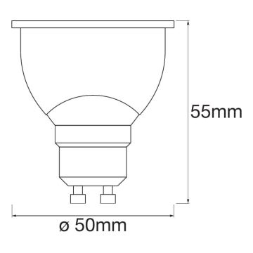 SET 3x LED RGBW Zatemnitvena žarnica SMART+ GU10/4,9W/230V 2700K-6500K Wi-Fi - Ledvance