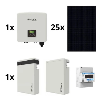 Solarni komplet: SOLAX Power - 10kWp RISEN Full Black + 10kW SOLAX inverter 3f + 11,6 kWh baterija