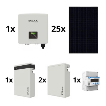 Solarni komplet: SOLAX Power - 10kWp RISEN Full Black + 10kW SOLAX inverter 3f + 17,4 kWh baterija