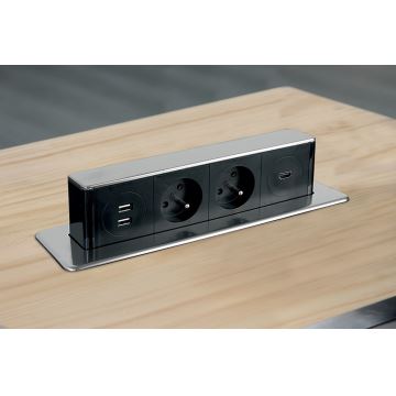 Namizne vtičnice za namizno desko 2x230V + 2xUSB + HDMI