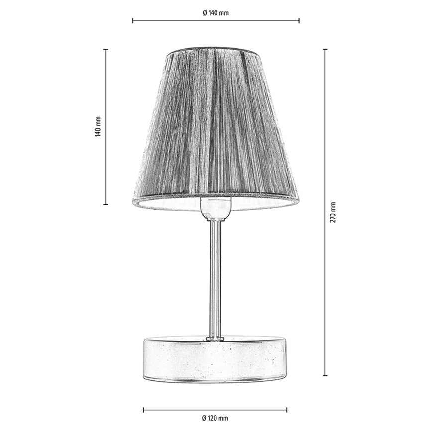 Namizna svetilka MILA 1xE14/25W/230V birch – FSC certifikat