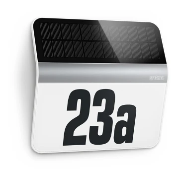 STEINEL 007140 - LED Solarna hišna številka XSolar LH-N LED/0,03W nerjaveče jeklo IP44