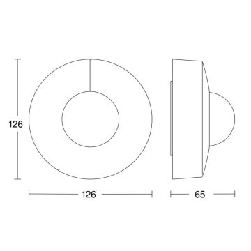 Steinel 058272 - Senzor gibanja IS 345 V3 KNX IP54 okrogla bela